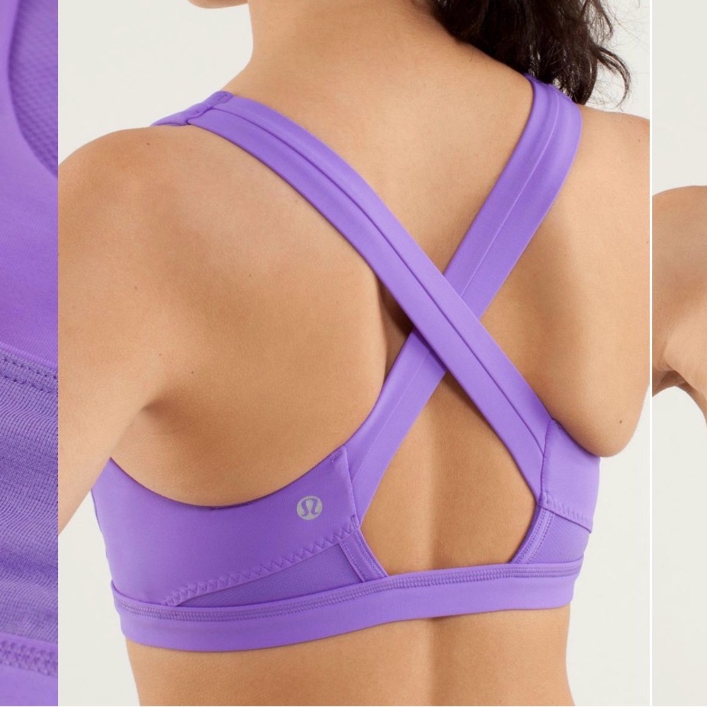 Lululemon Run: Stuff Your Bra II purple size 8
